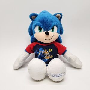Sonic the Hedgehog 2 Movie Plush Stuffed Animal No Sound Build a Bear Workshop